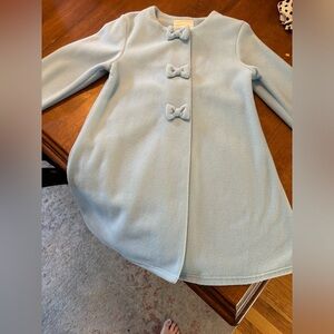 Fleece Blue Bow Jacket. 6x